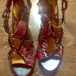 Michael Antonio animal print heels